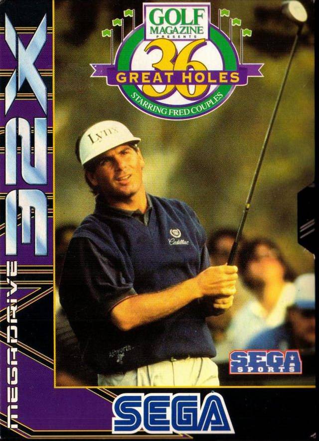 Front boxart of the game Golf Magazine - 36 Great Holes Starring Fred Couples (Europe) on Sega 32X