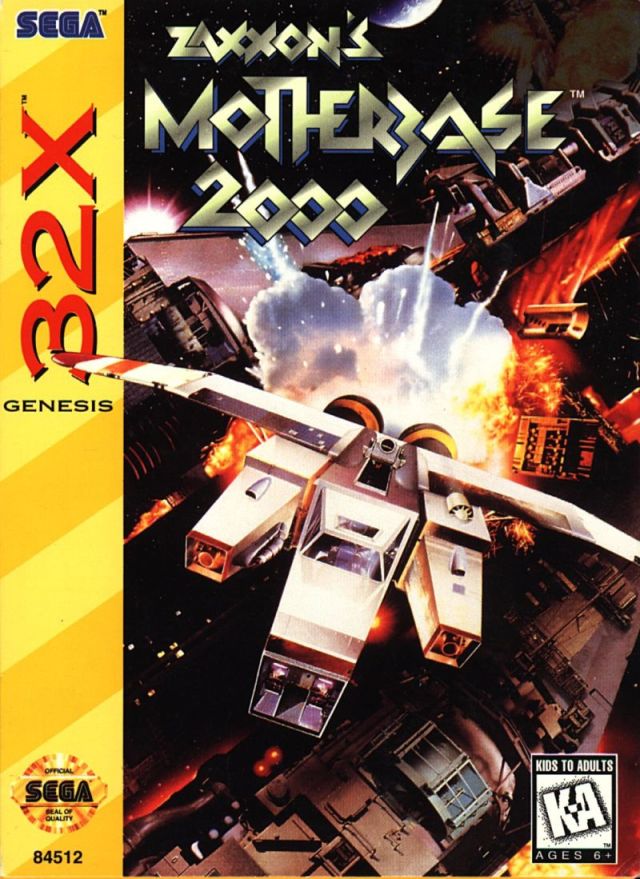 Front boxart of the game Zaxxon's Motherbase 2000 (United States) on Sega 32X