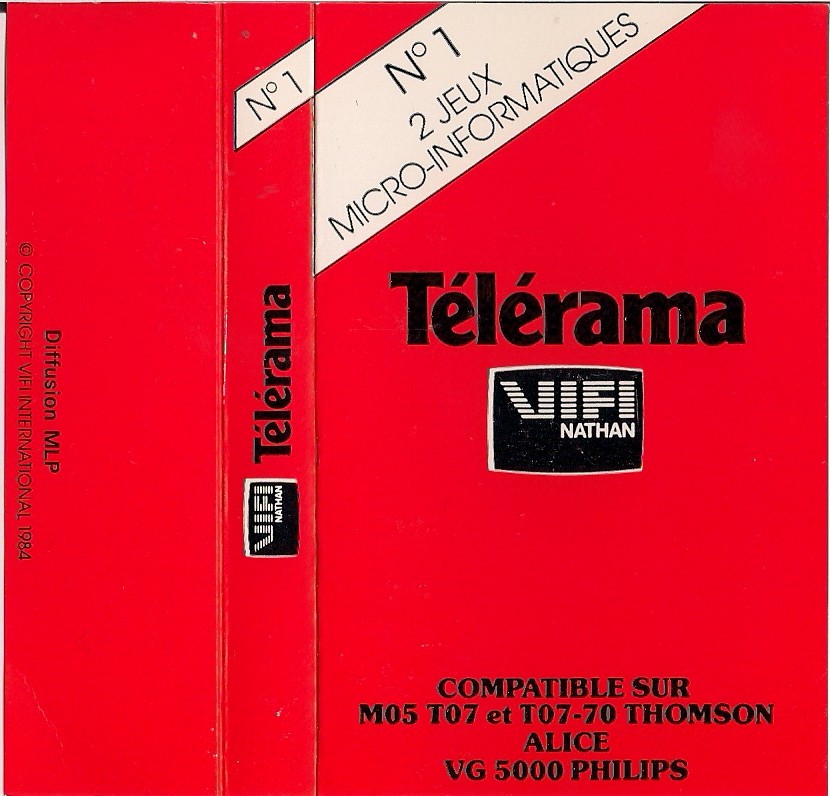 Front boxart of the game Telerama N 1 on Matra-hachette / Tandy Alice (MC-10)