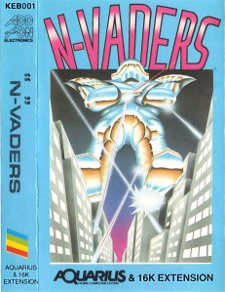 Front boxart of the game N-Vaders on Mattel Aquarius
