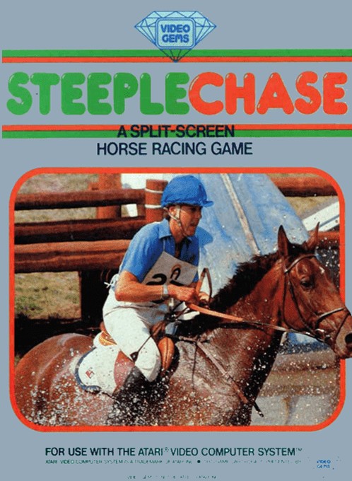 Front boxart of the game Steeple Chase (United States) on Atari 2600