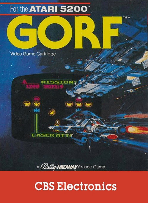 Front boxart of the game Gorf (Europe) on Atari 5200