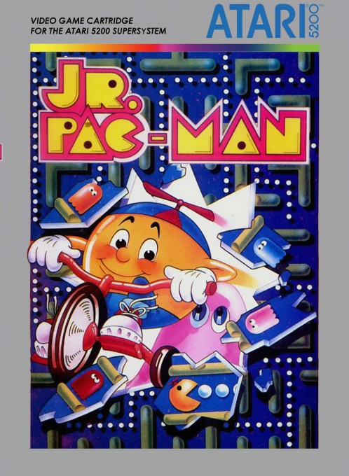 Front boxart of the game Jr Pac-Man (United States) on Atari 5200