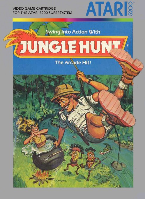 Front boxart of the game Jungle Hunt (United States) on Atari 5200