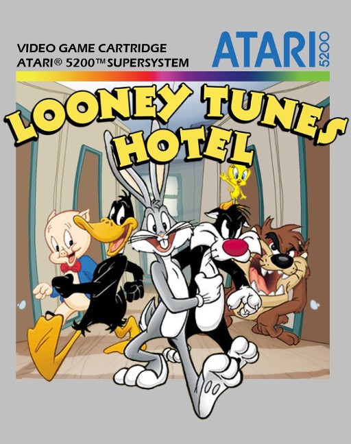 Front boxart of the game Looney Tunes Hotel (United States) on Atari 5200