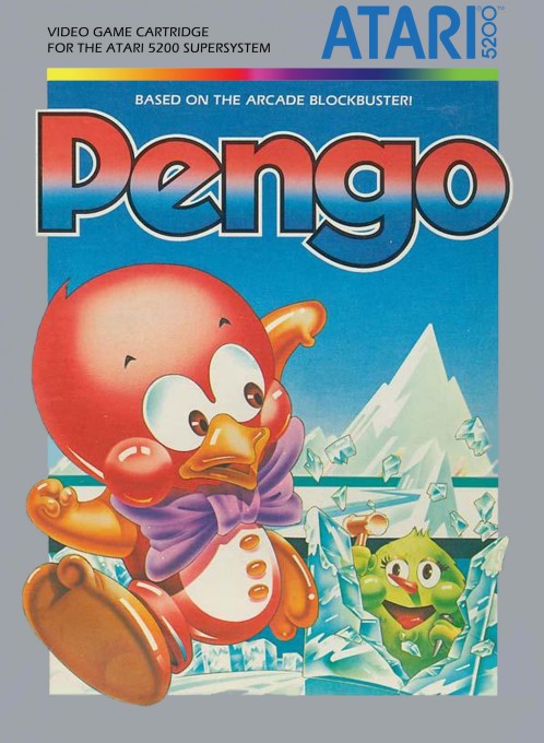 Front boxart of the game Pengo (United States) on Atari 5200