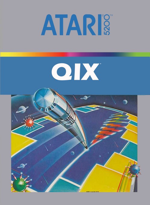 Front boxart of the game QIX (United States) on Atari 5200