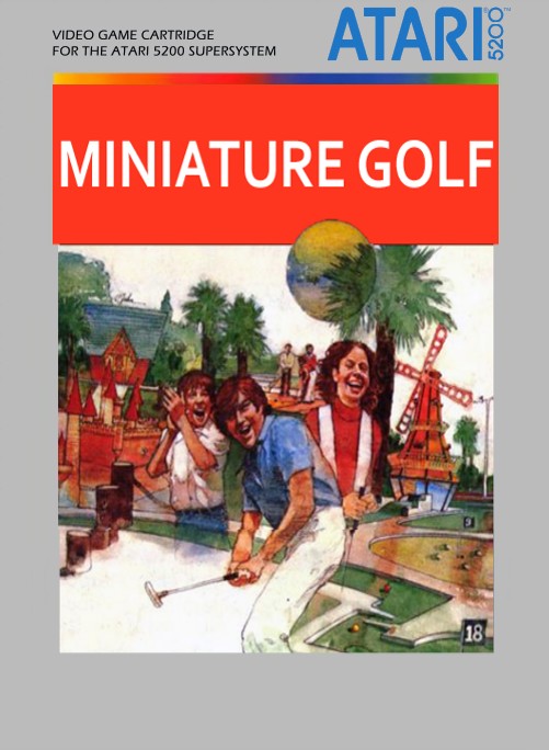 Front boxart of the game Miniature Golf (United States) on Atari 5200