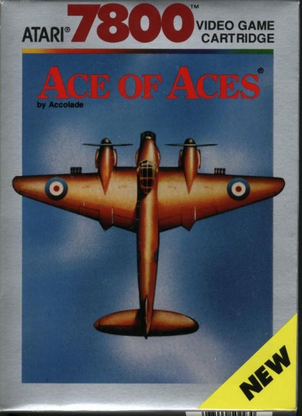 Front boxart of the game Ace of Aces (United States) on Atari 7800