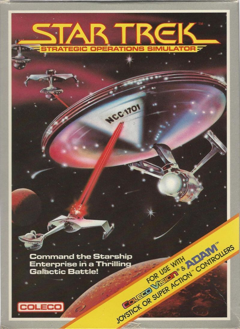 Front boxart of the game Star Trek - Strategic Operations Simulator (United States) on Coleco Industries Colecovision