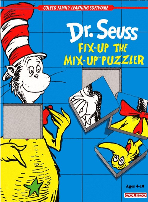 Front boxart of the game Dr. Seuss's Fix-Up the Mix-Up (United States) on Coleco Industries Colecovision