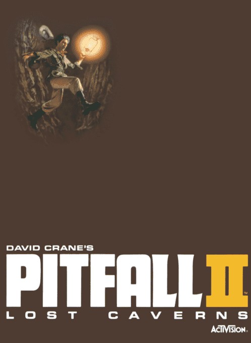 Front boxart of the game Pitfall II - Lost Caverns (United States) on Coleco Industries Colecovision