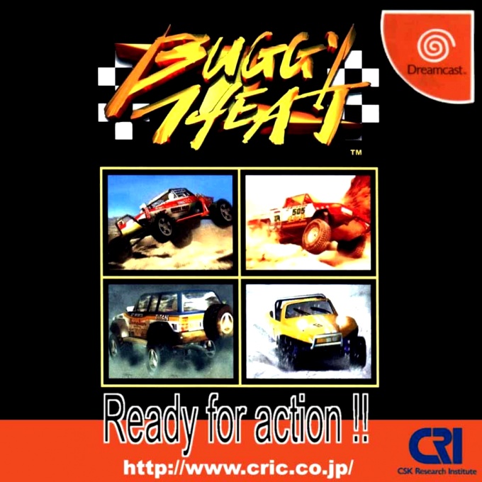 Front boxart of the game Buggy Heat (Japan) on Sega Dreamcast