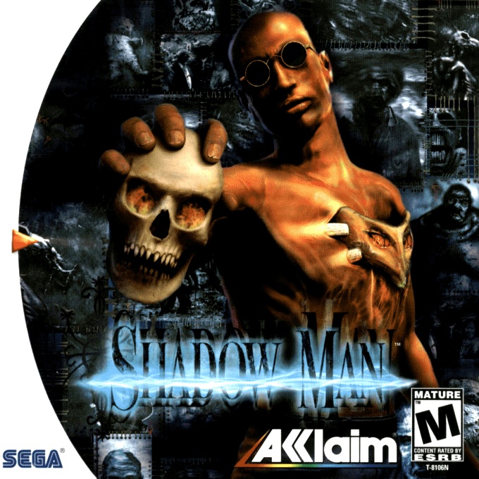 Front boxart of the game Shadow Man (United States) on Sega Dreamcast