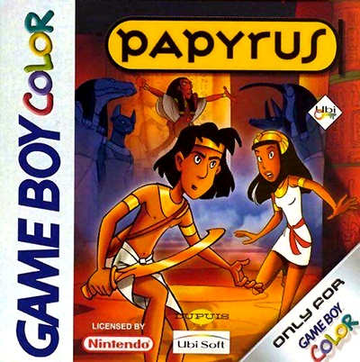 Front boxart of the game Papyrus (Europe) on Nintendo Game Boy Color