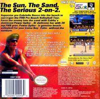 Back boxart of the game Power Spike Pro Beach Volleyball (United States) on Nintendo Game Boy Color