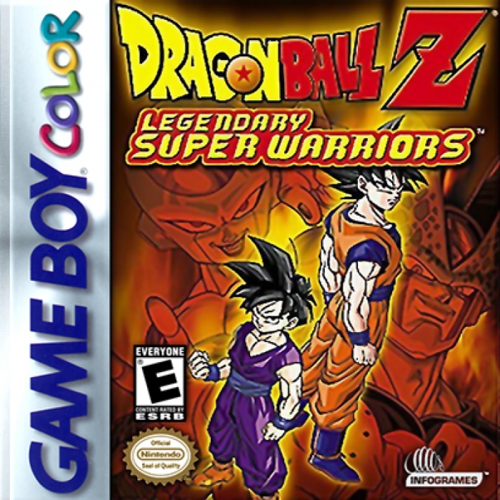 Front boxart of the game Dragon Ball Z - Les Guerriers Légendaires (United States) on Nintendo Game Boy Color