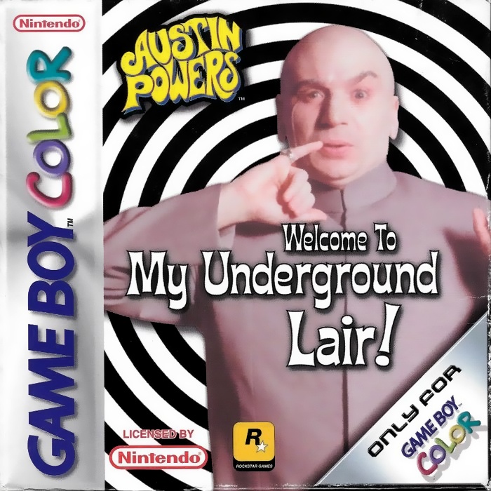 Front boxart of the game Austin Powers - Welcome to my Underground Lair! (Europe) on Nintendo Game Boy Color