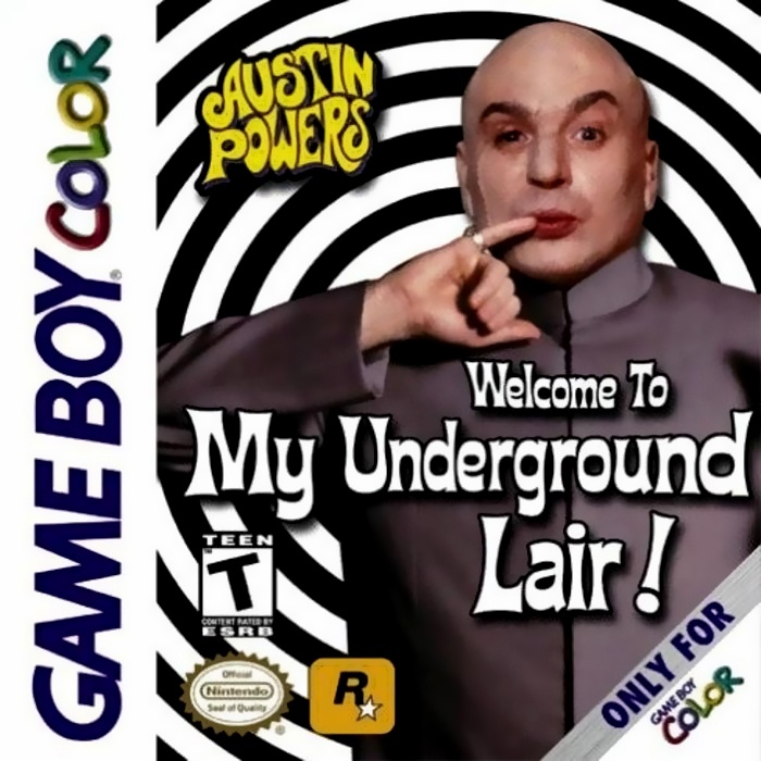 Front boxart of the game Austin Powers - Welcome to my Underground Lair! (United States) on Nintendo Game Boy Color