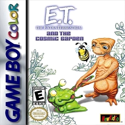 Front boxart of the game E.T. The Extra-Terrestrial and the Cosmic Garden (United States) on Nintendo Game Boy Color