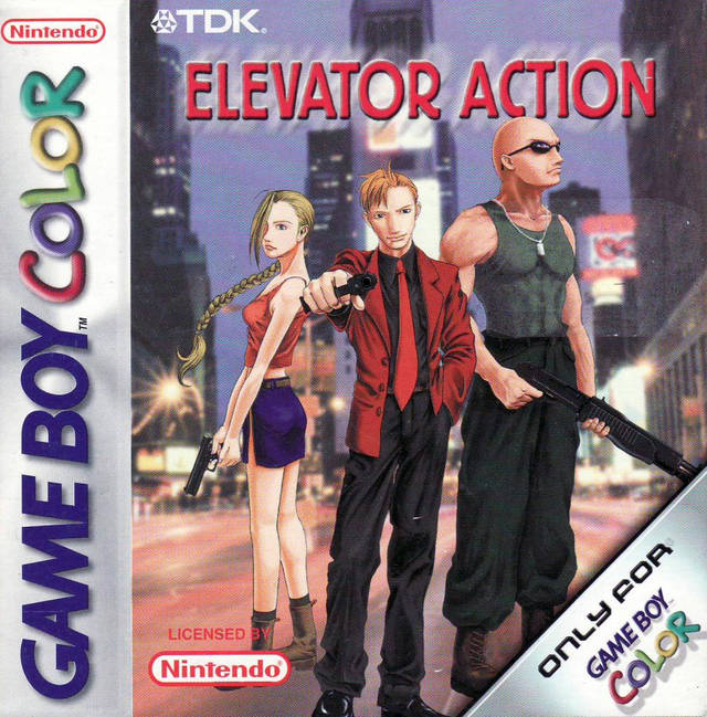 Front boxart of the game Elevator Action (Europe) on Nintendo Game Boy Color