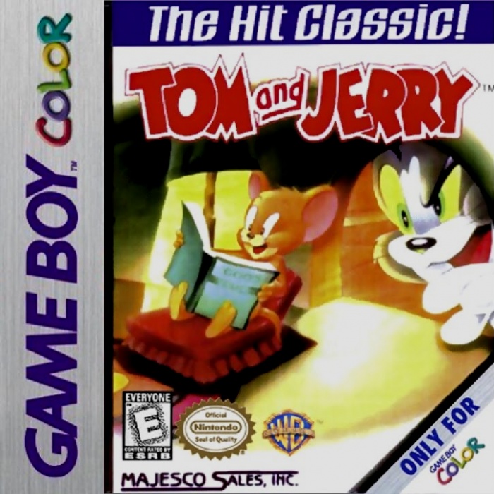 Front boxart of the game Tom and Jerry (United States) on Nintendo Game Boy Color