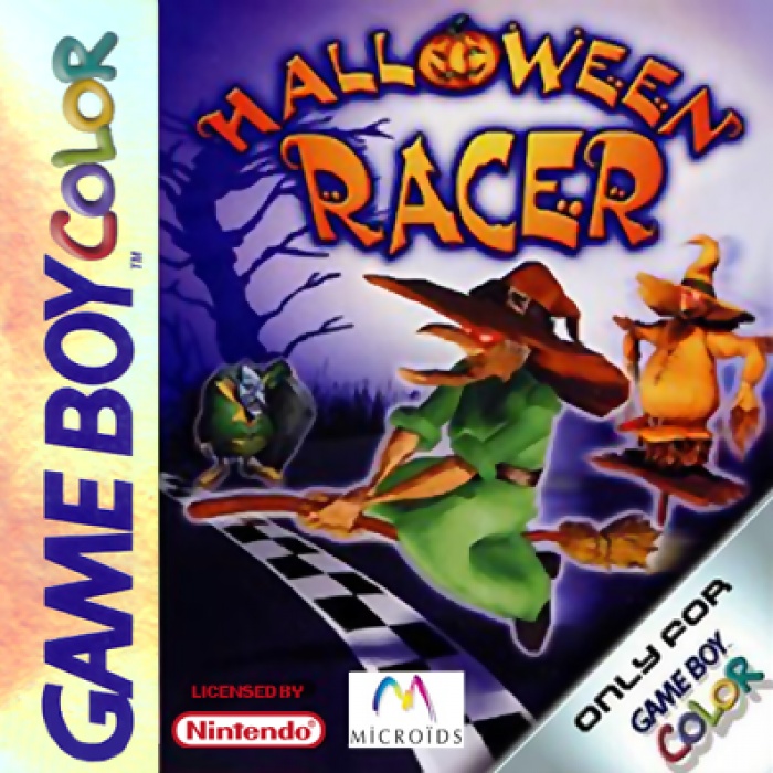 Front boxart of the game Halloween Racer (Europe) on Nintendo Game Boy Color