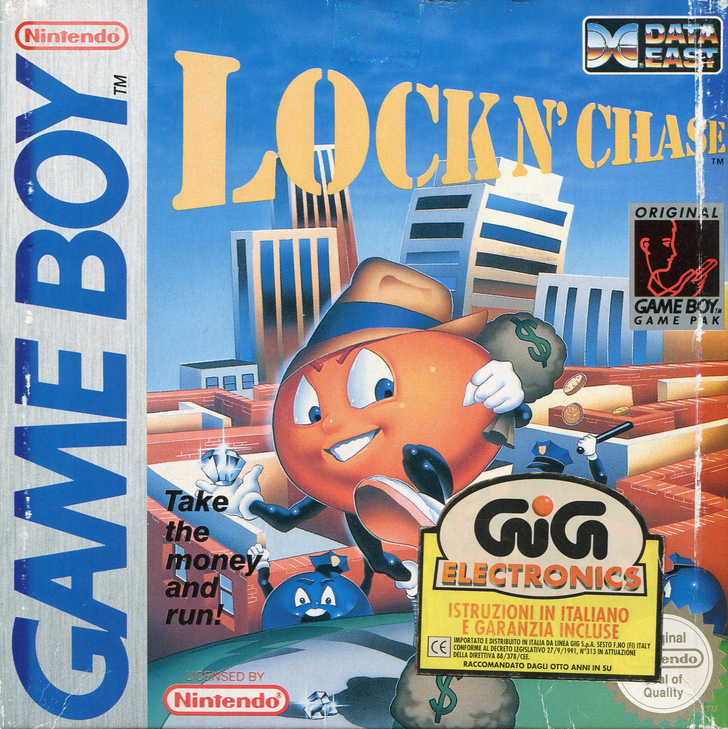 Front boxart of the game Lock n' Chase (Europe) on Nintendo Game Boy