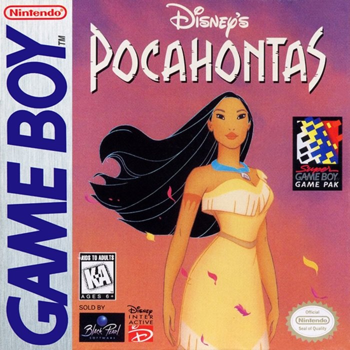 Front boxart of the game Pocahontas (United States) on Nintendo Game Boy