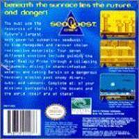 Back boxart of the game seaQuest DSV (United States) on Nintendo Game Boy