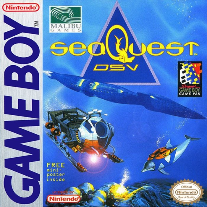 Front boxart of the game seaQuest DSV (United States) on Nintendo Game Boy