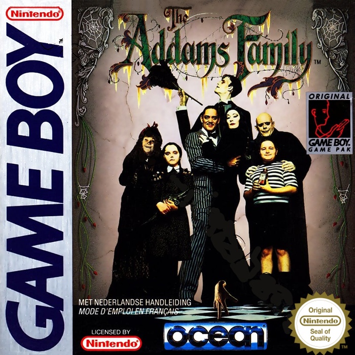Addams Family, The boxarts for Nintendo Game Boy - The Video Games Museum
