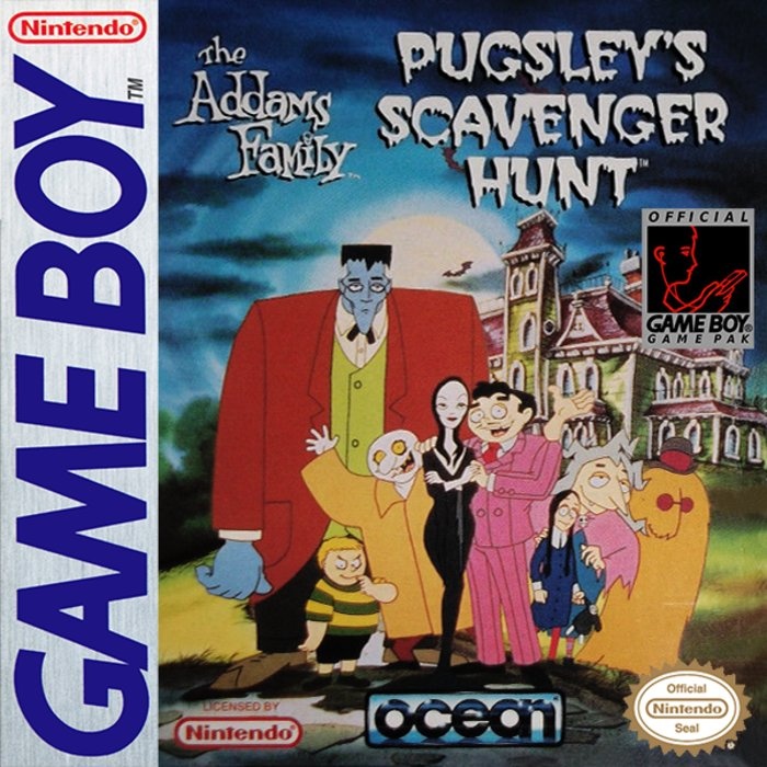 Front boxart of the game Addams Family, The - Pugsley's Scavenger Hunt (United States) on Nintendo Game Boy