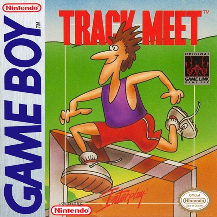 Front boxart of the game Track Meet (United States) on Nintendo Game Boy