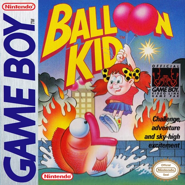 Front boxart of the game Balloon Kid (United States) on Nintendo Game Boy