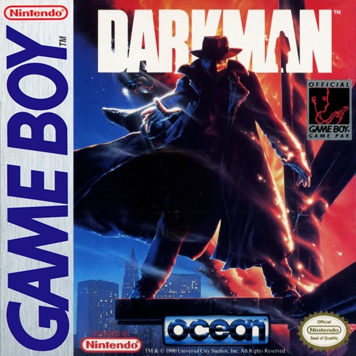Front boxart of the game Darkman (United States) on Nintendo Game Boy