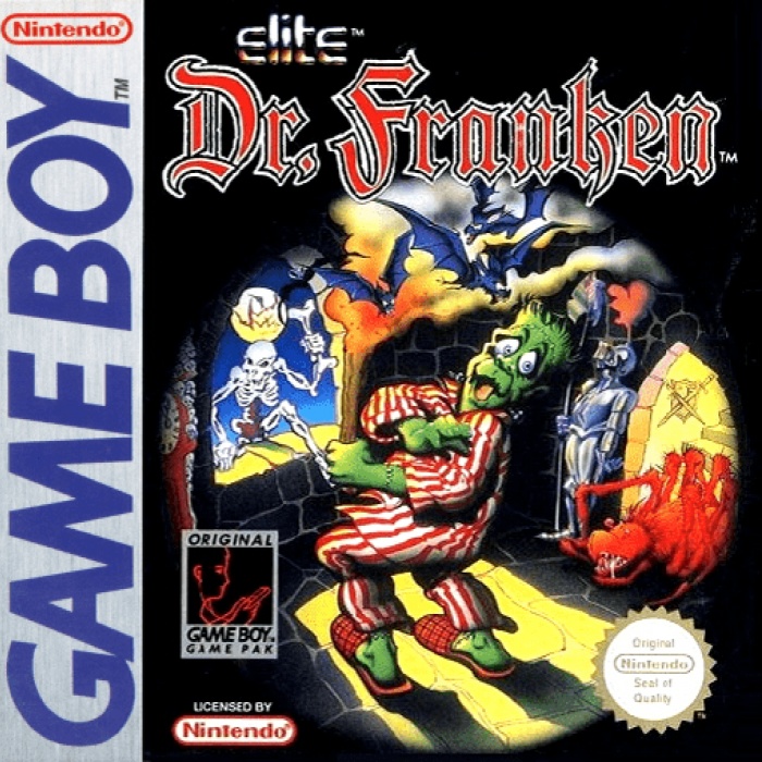 Front boxart of the game Dr. Franken (Europe) on Nintendo Game Boy