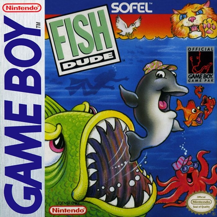 Front boxart of the game Fish Dude (United States) on Nintendo Game Boy
