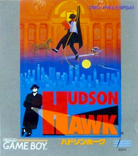 Front boxart of the game Hudson Hawk (Japan) on Nintendo Game Boy