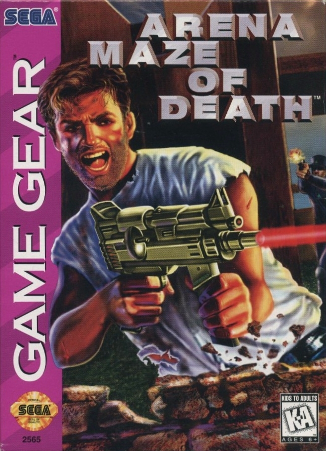 Front boxart of the game Arena - Maze of Death (United States) on Sega Game Gear