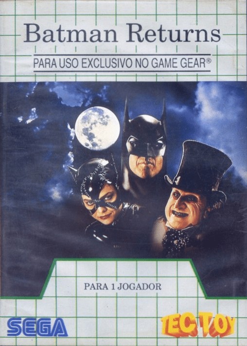 Front boxart of the game Batman Returns (Brazil) on Sega Game Gear
