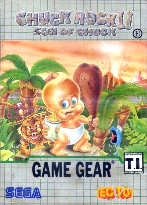 Front boxart of the game Chuck Rock II - Son of Chuck (Brazil) on Sega Game Gear