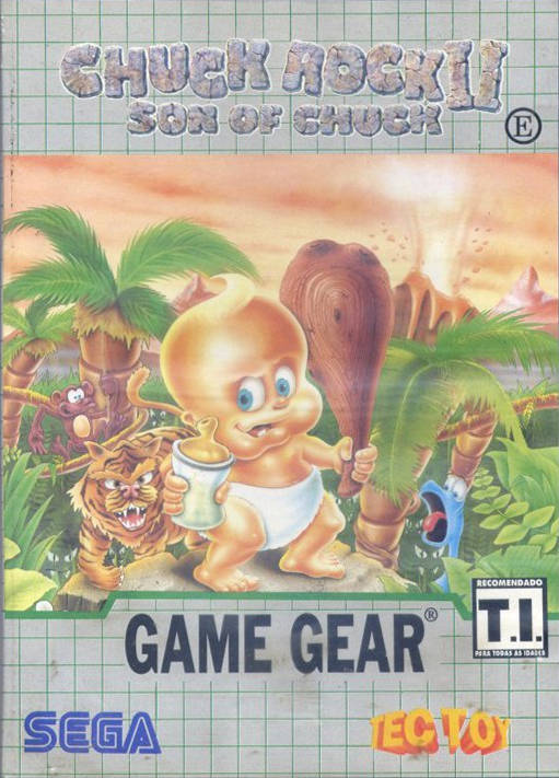 Front boxart of the game Chuck Rock II - Son of Chuck (South America) on Sega Game Gear