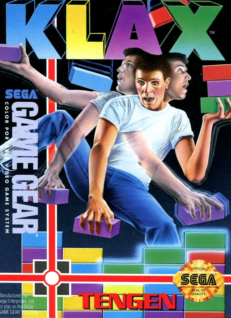 Front boxart of the game Klax (United States) on Sega Game Gear