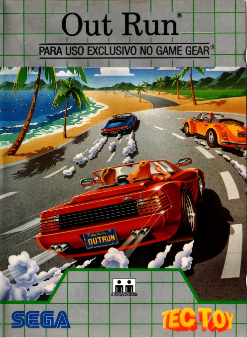Front boxart of the game OutRun (Brazil) on Sega Game Gear