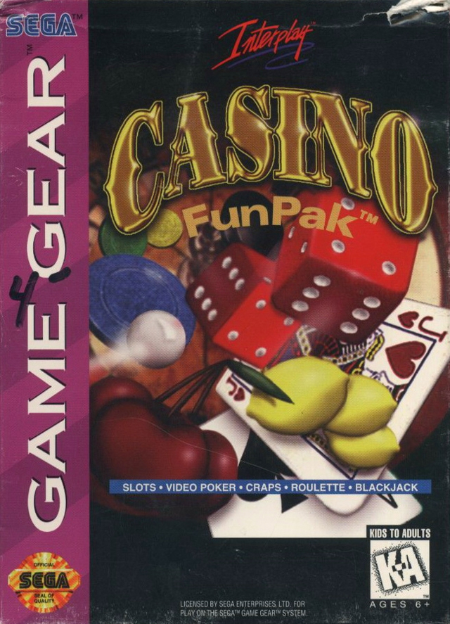 Front boxart of the game Casino FunPak (United States) on Sega Game Gear