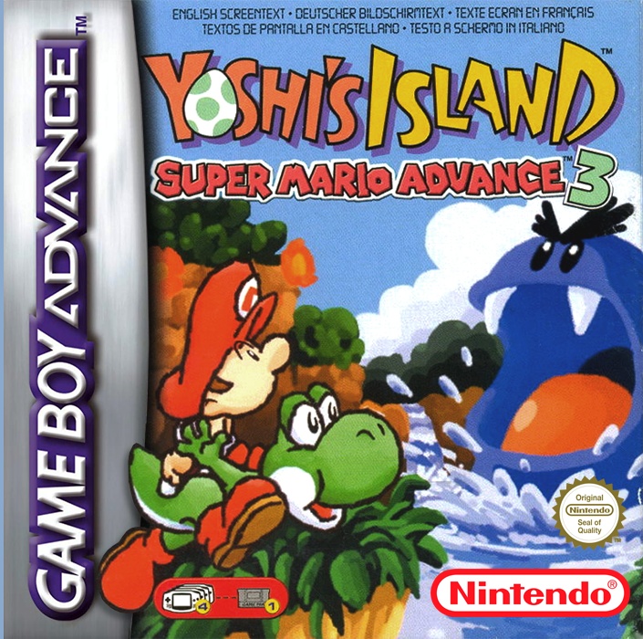 Front boxart of the game Yoshi's Island - Super Mario Advance 3 (Europe) on Nintendo GameBoy Advance