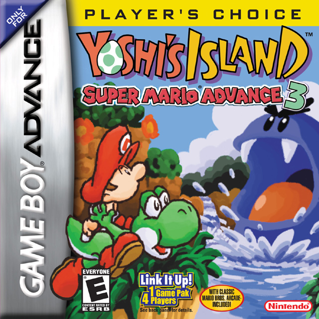 Front boxart of the game Yoshi's Island - Super Mario Advance 3 (United States) on Nintendo GameBoy Advance
