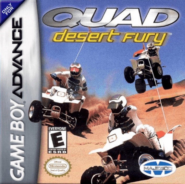 Front boxart of the game Quad Desert Fury (United States) on Nintendo GameBoy Advance