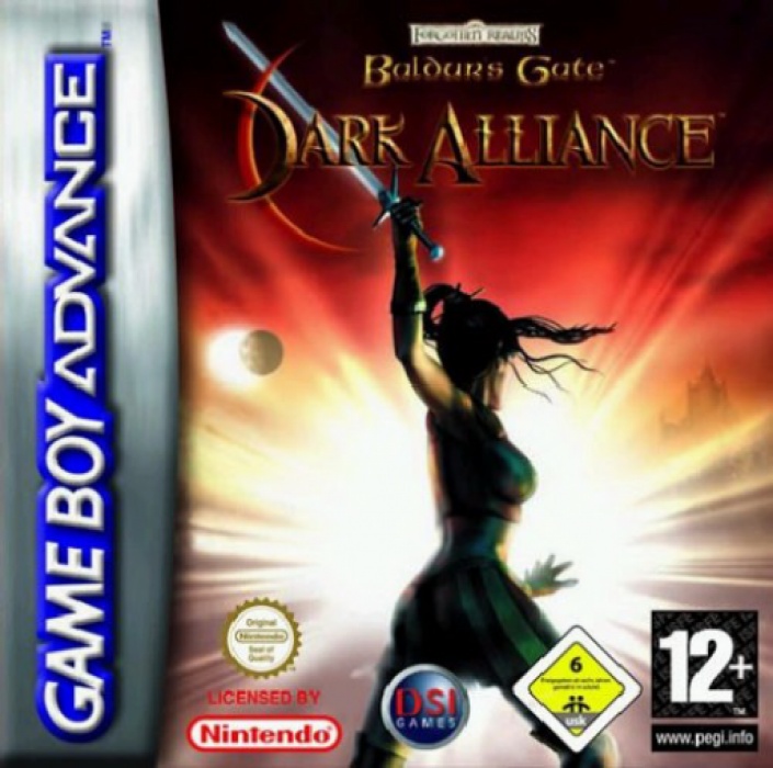 Front boxart of the game Baldur's Gate - Dark Alliance (Europe) on Nintendo GameBoy Advance
